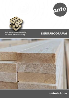 Katalog der Firma Ante - Lieferprogramm 2025