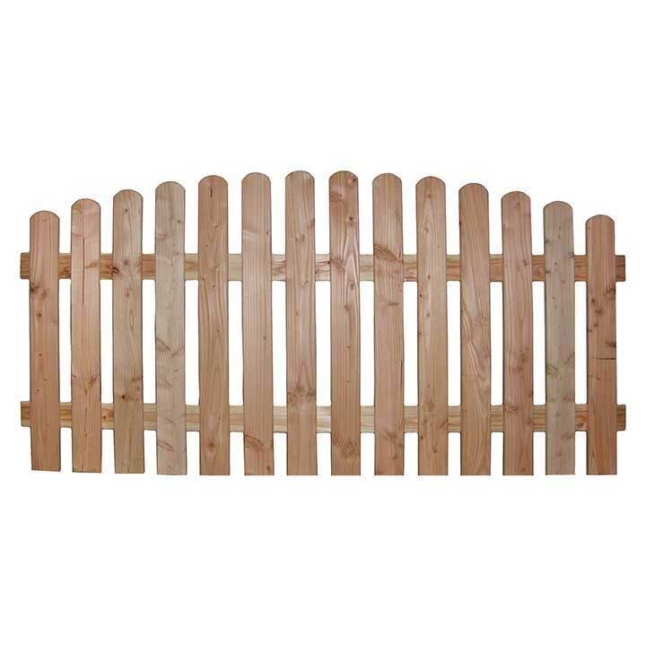 Gartenzaun "Darß" aus Lärche, mit Oberbogen