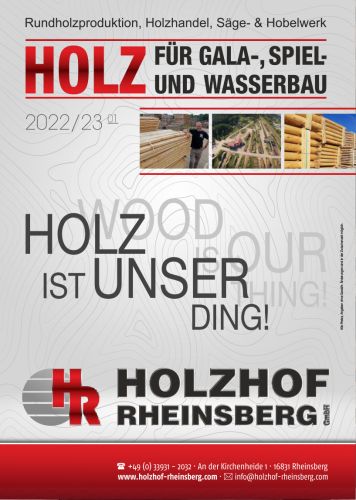Holzhof Rheinsberg GmbH - Katalog Cover